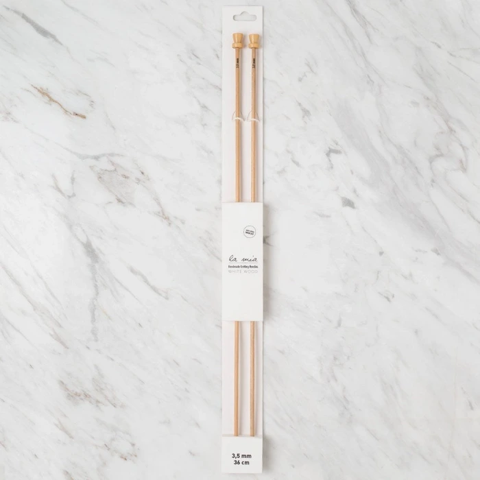 La Mia Whitewood 3.5 mm 36 cm Ahşap Örgü Şişi