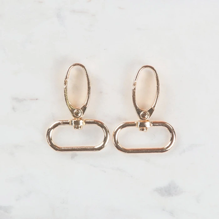 Loren 3 cm 2 li Altın Rengi Makrome Anahtarlık Kan