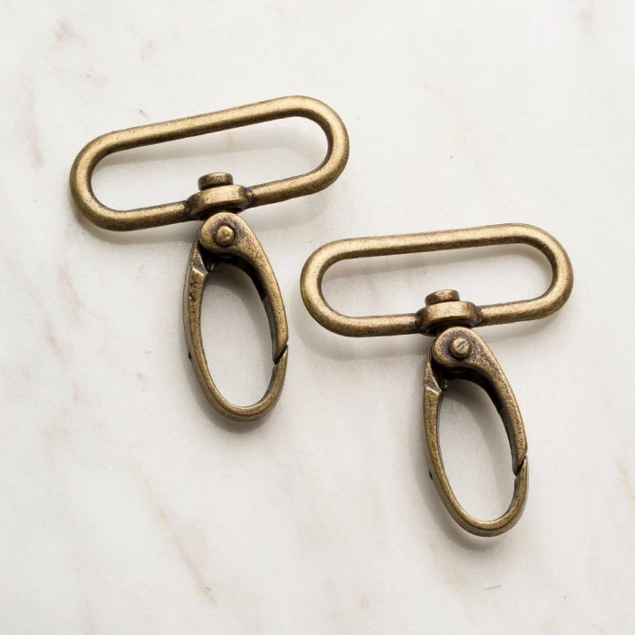 Loren 3 cm 2 li Makrome Koyu Altın Rengi Anahtarlı