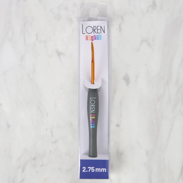 LOREN ALTIN UÇLU YUMUŞAK SAPLI ÖRGÜ TIĞI LRN-041 2