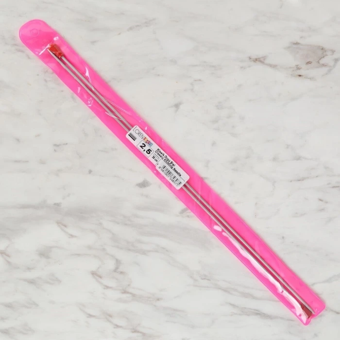 Loren Crafts 2,5 mm 35 cm Klasik Alüminyum Örgü Şi