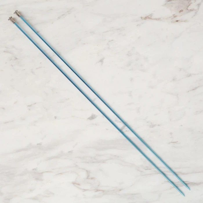 Loren Crafts 2,5 mm 35 cm Mavi Metal Örgü Şişi - L