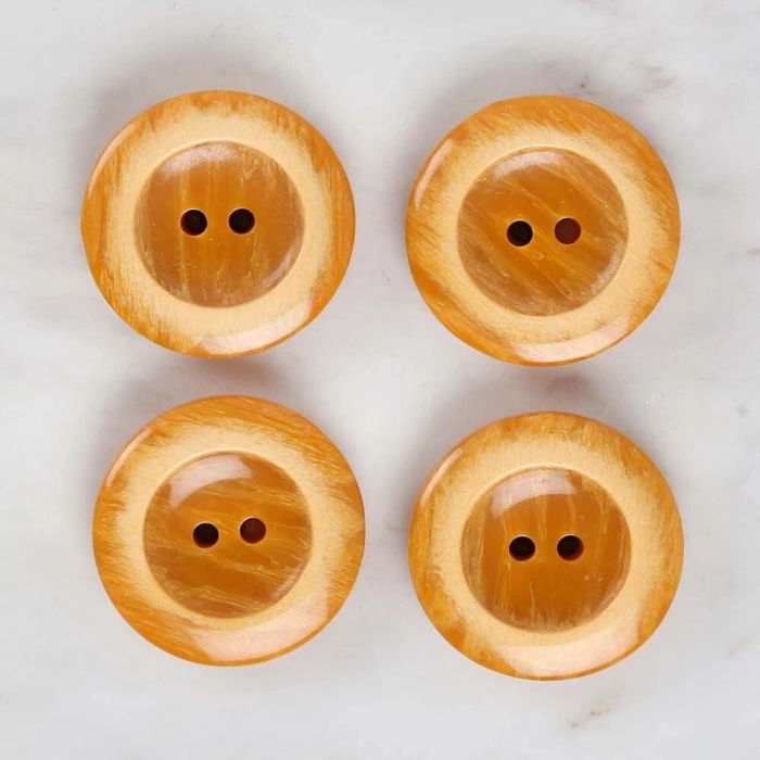 Loren Crafts 4lü Hardal Düğme - 1717