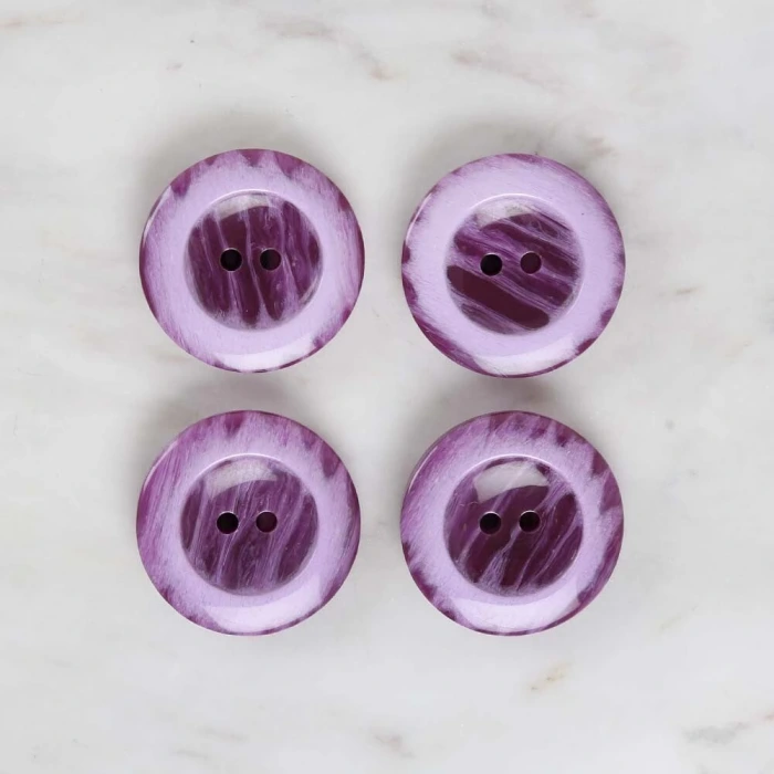 Loren Crafts 4lü Mor Düğme - 1733