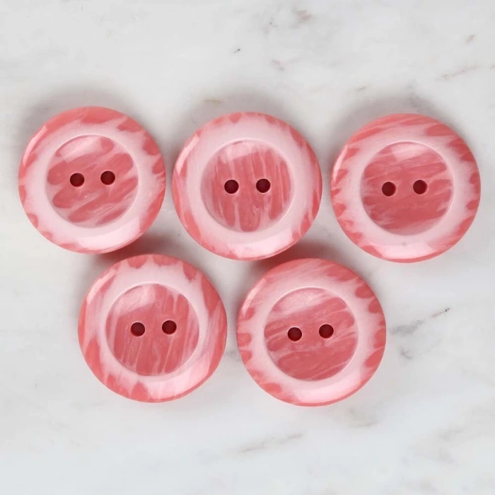 Loren Crafts 5li Nar Çiçeği Büyük Düğme - 1740