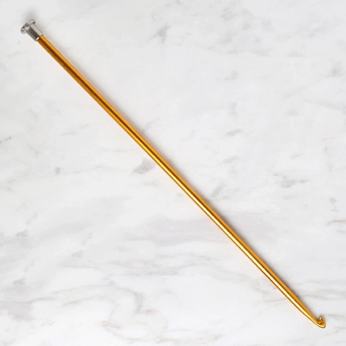 Loren Crafts 5 mm 25 cm Sarı Metal Gagalı Örgü Tığ