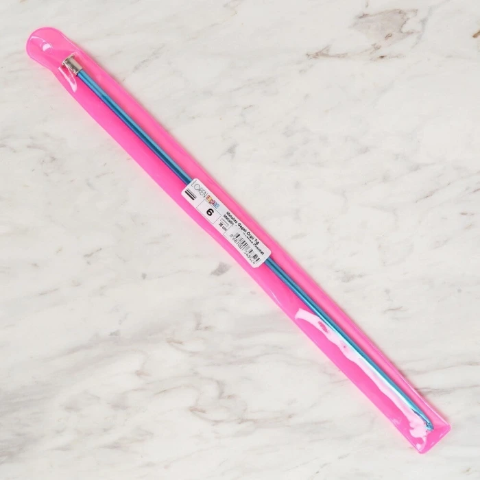 Loren Crafts 6 mm 35 cm Mavi Renkli Metal Gagalı Ö