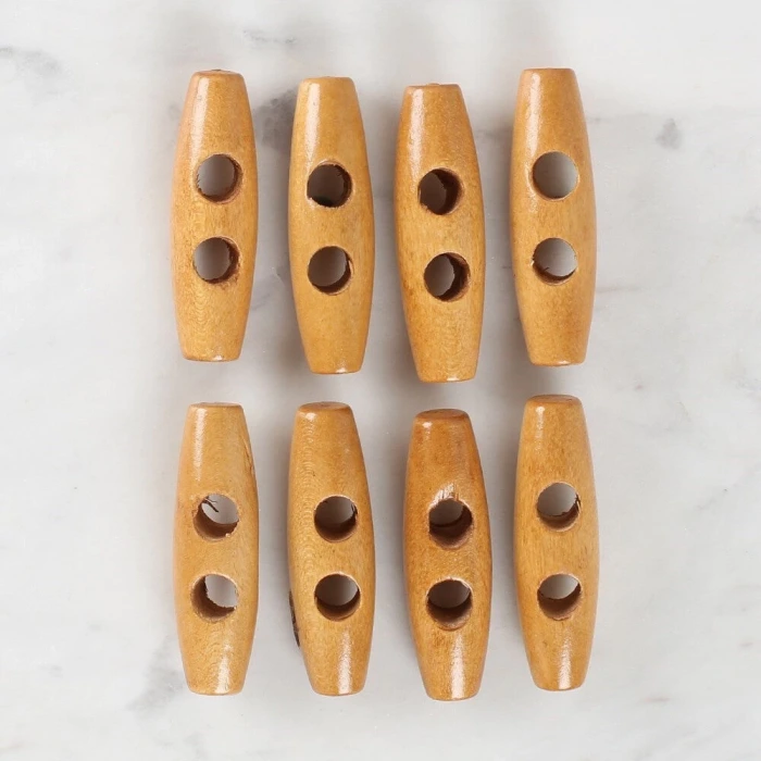 Loren Crafts 8li Ahşap Çoban Düğme - 1002