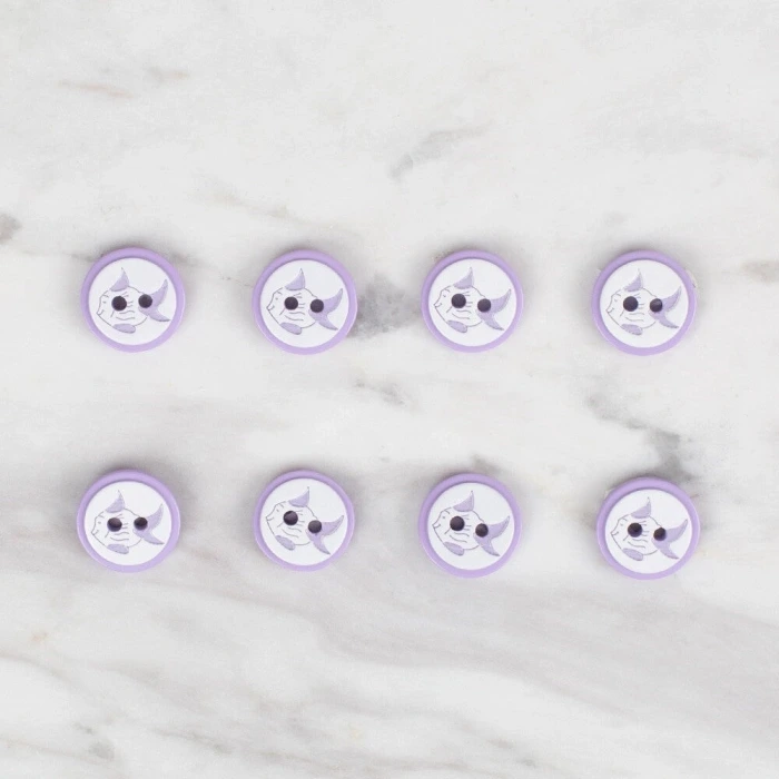 Loren Crafts 8 li balık lila - 573