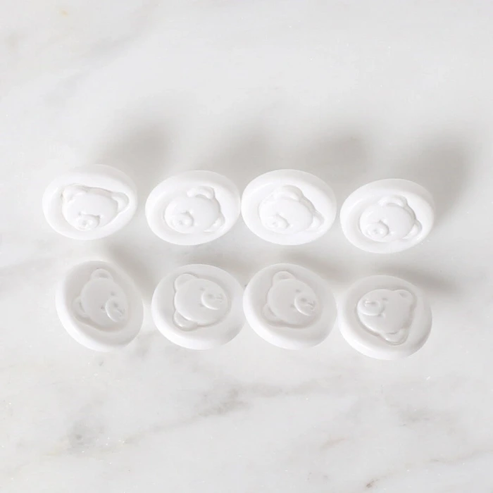 Loren Crafts 8 li Beyaz Düğme - 618