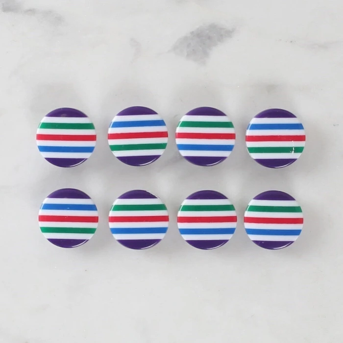 Loren Crafts 8li Desenli Düğme - 1084