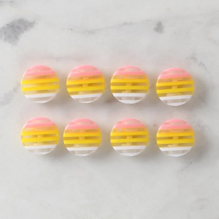 Loren Crafts 8li Desenli Düğme - 1086