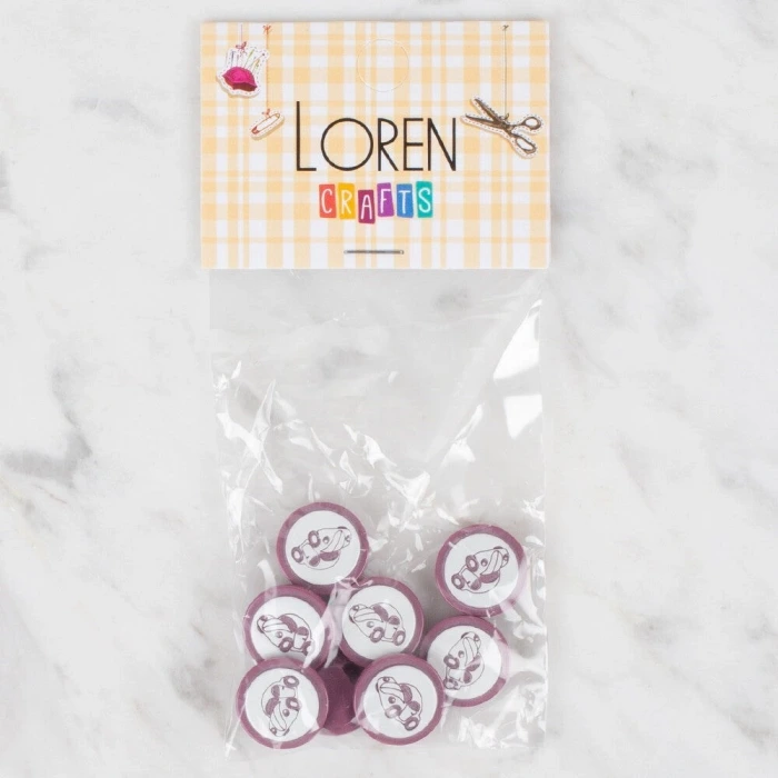 Loren Crafts 8 li Düğme - 396