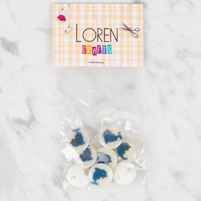 Loren Crafts 8 li Düğme - 680