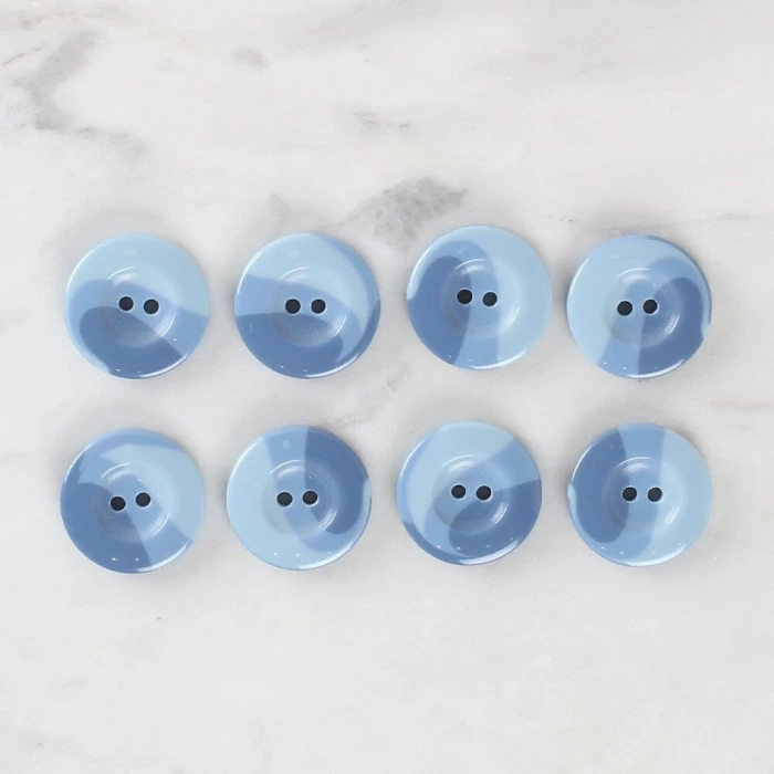 Loren Crafts 8li Düğme Mavi - 1132