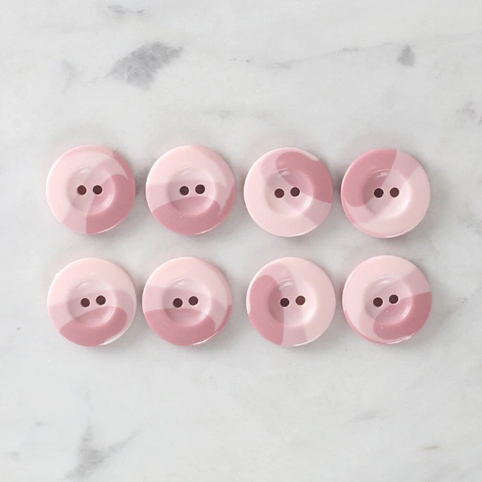 Loren Crafts 8li Düğme Pembe - 1123