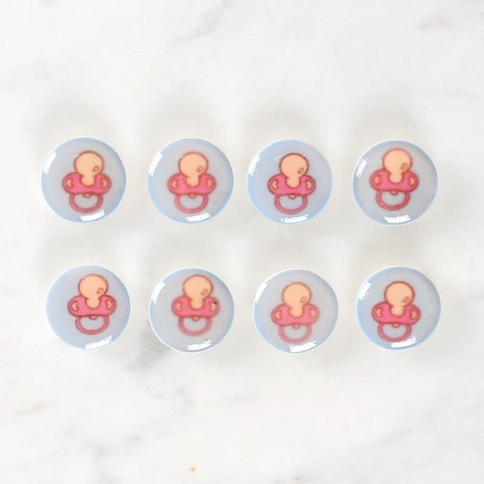 Loren Crafts 8li Emzik Düğme - 1010