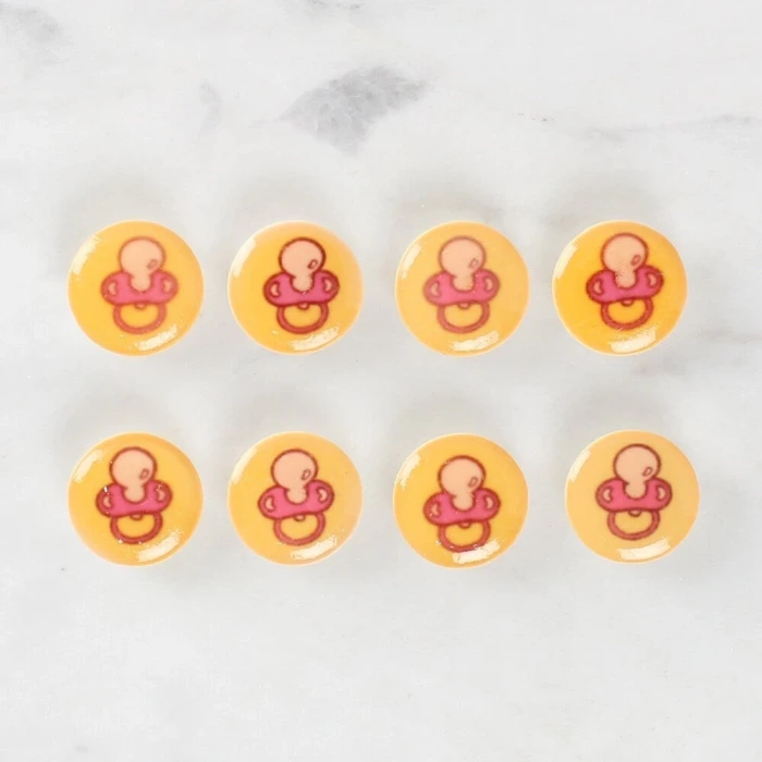 Loren Crafts 8li Emzik Düğme - 1011