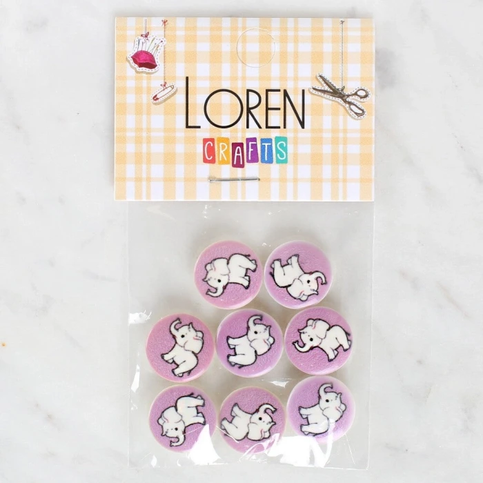 Loren Crafts 8li Fil Düğme - 1040