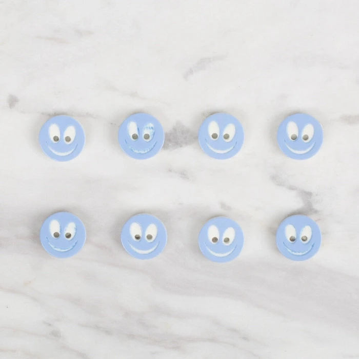 Loren Crafts 8 li gülen yüz açık mavi - 525