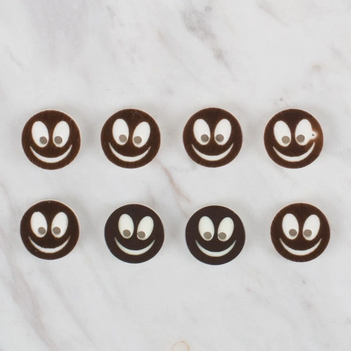 Loren Crafts 8 li gülen yüz koyu kahve - 517