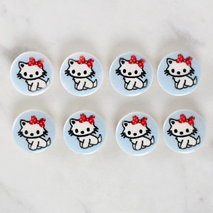 Loren Crafts 8li Kedi Düğme - 1066