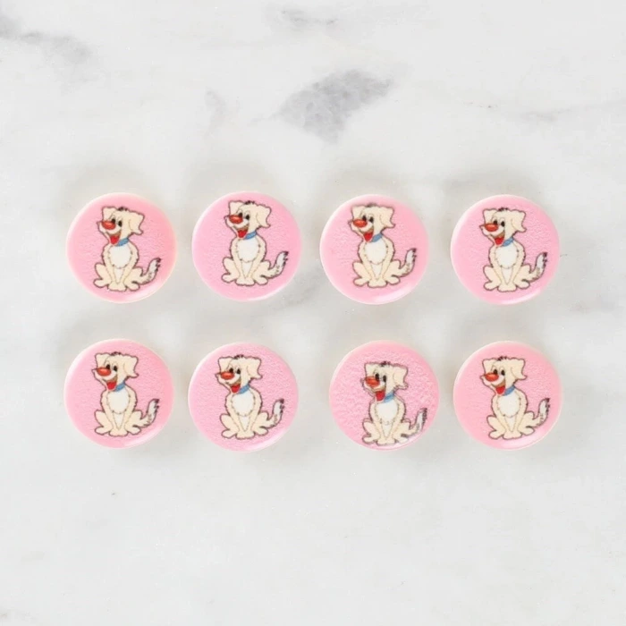 Loren Crafts 8li Köpek Düğme - 1032