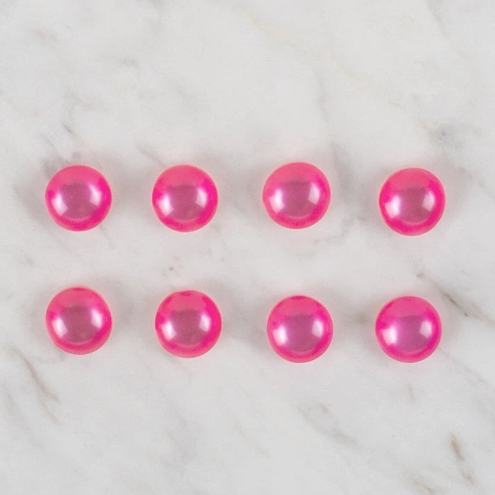 Loren Crafts 8 li Koyu Pembe Düğme - 51