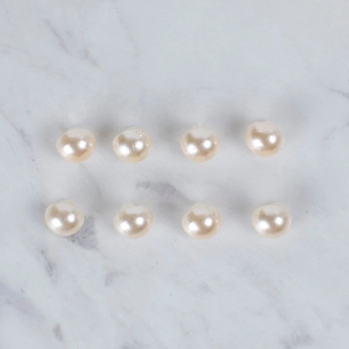 Loren Crafts 8 li Krem Düğme - 0143