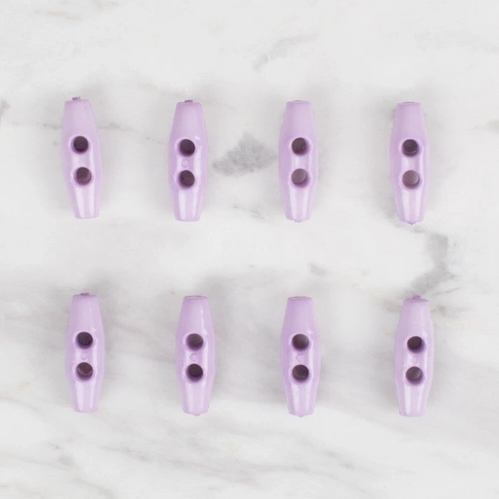 Loren Crafts 8 li lila çoban düğme - 107