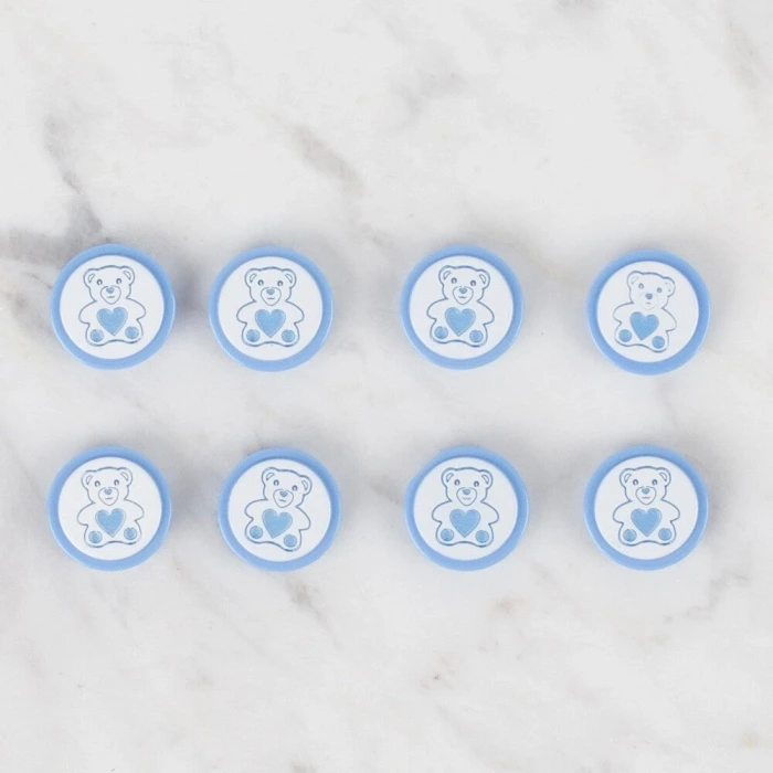 Loren Crafts 8 li Mavi Düğme - 403