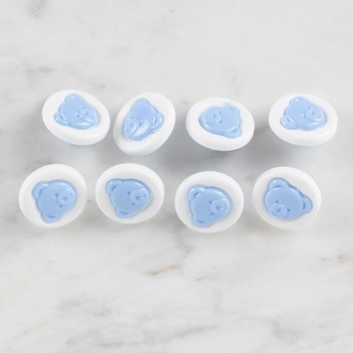 Loren Crafts 8 li Mavi Düğme - 622