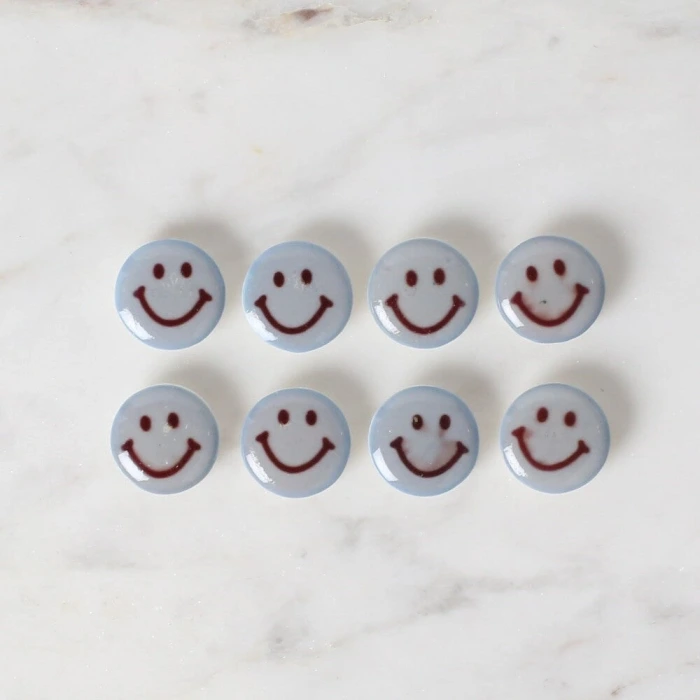 Loren Crafts 8 li Mavi Düğme - 703