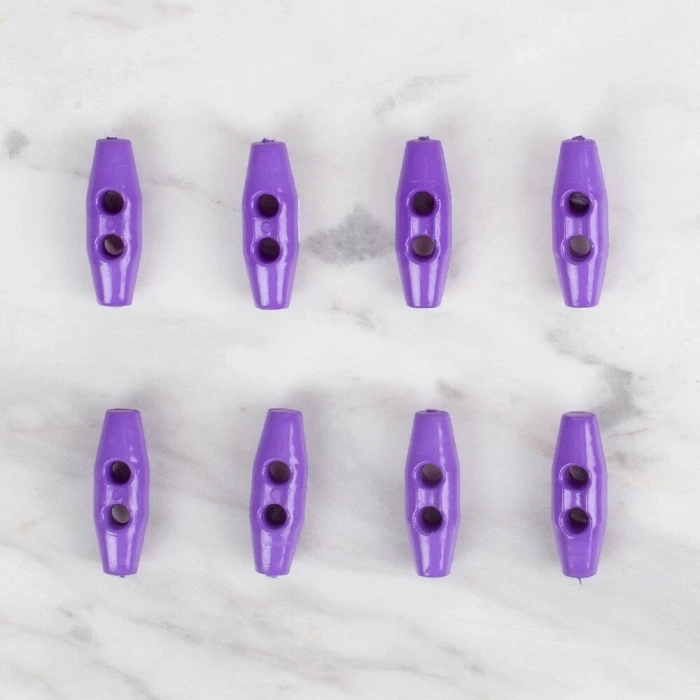 Loren Crafts 8 li mor çoban düğme - 108