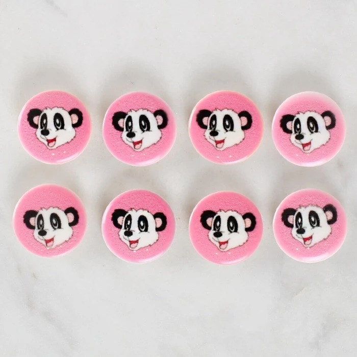 Loren Crafts 8li Panda Düğme - 1051