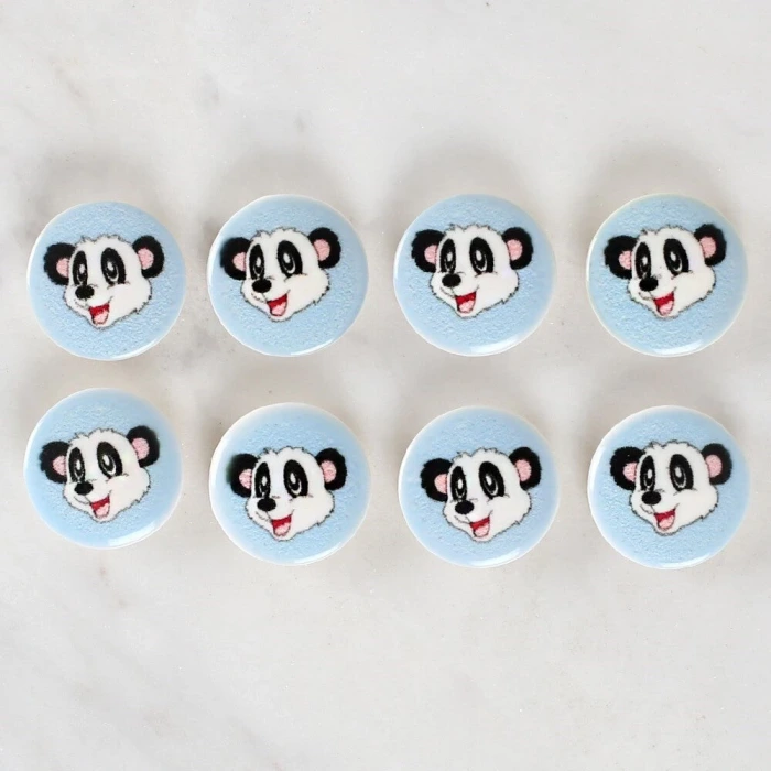 Loren Crafts 8li Panda Düğme - 1059