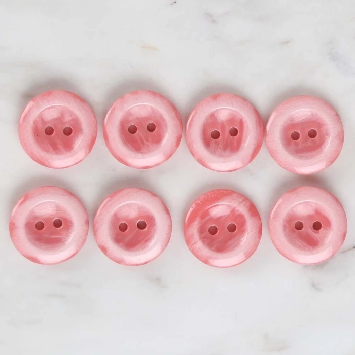 Loren Crafts 8li Pembe Düğme - 1743