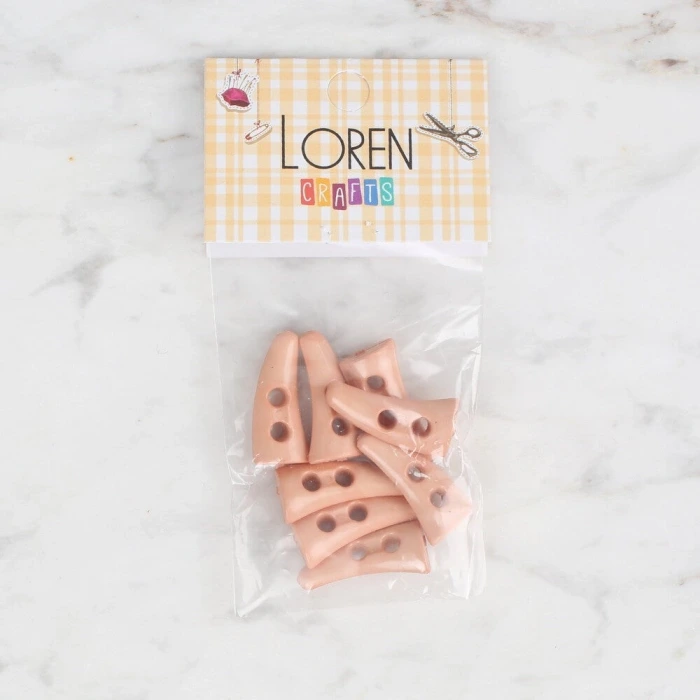 Loren Crafts 8 li pudra çoban düğme - 136