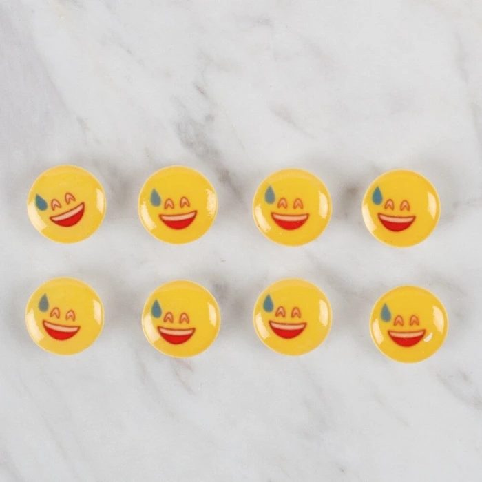 Loren Crafts 8 li Sarı Düğme - 662