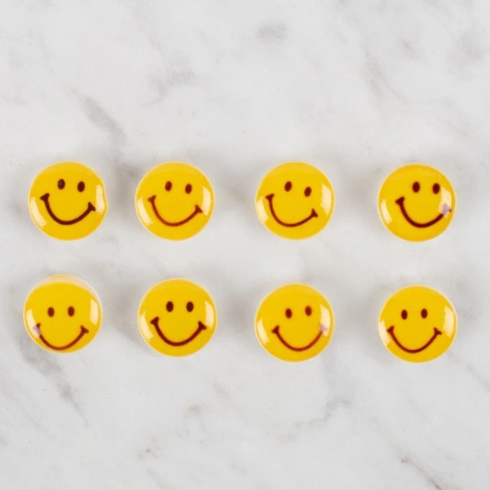 Loren Crafts 8 li Sarı Düğme - 663