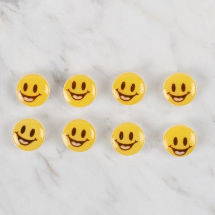 Loren Crafts 8 li Sarı Düğme - 667