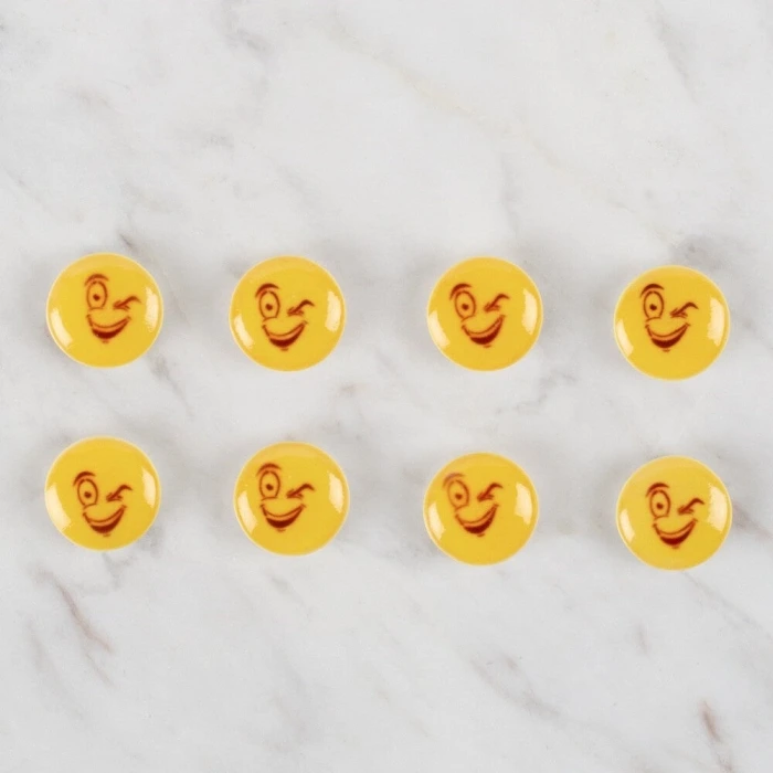 Loren Crafts 8 li Sarı Düğme - 669