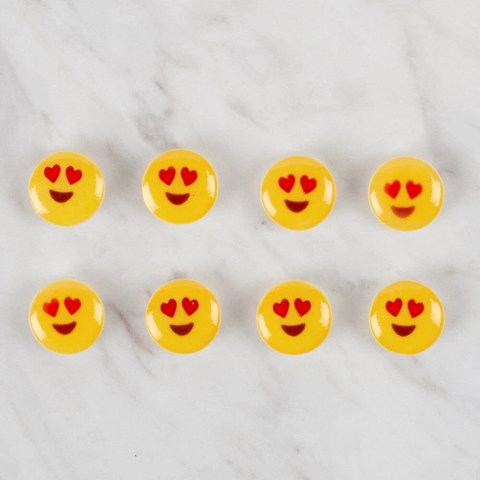 Loren Crafts 8 li Sarı Düğme - 672