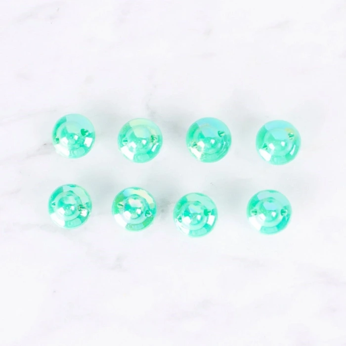 Loren Crafts 8 li Sedefli Yeşil Rengi Düğme - 0181