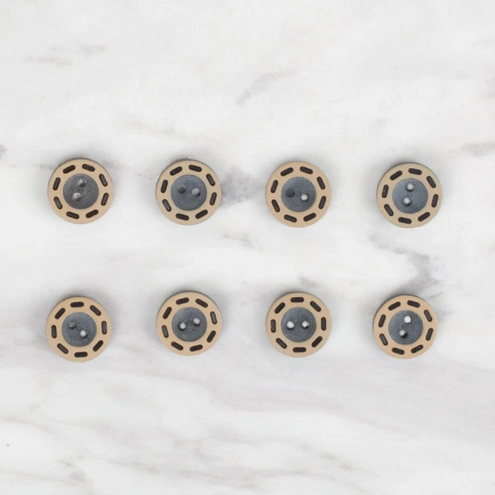 Loren Crafts 8 li Siyah Düğme - 285