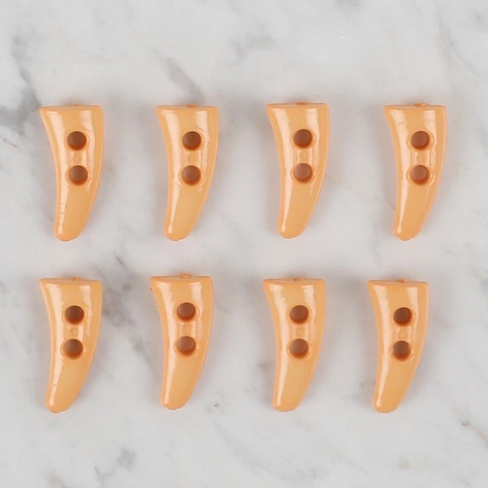 Loren Crafts 8 li turuncu çoban düğme - 134