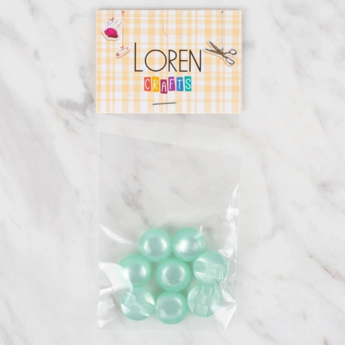 Loren Crafts 8 li Yeşil Düğme - 44