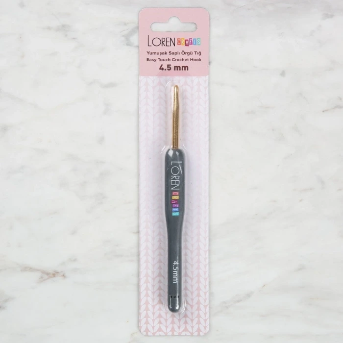 Loren Crafts Altın Uçlu Yumuşak Saplı Yün Tığ LRN