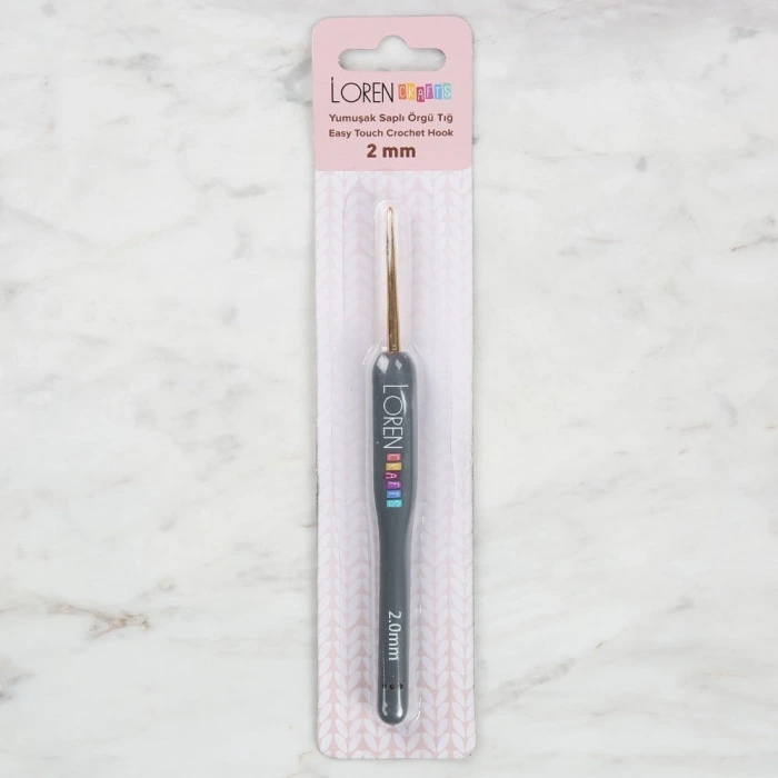 Loren Crafts Altın Uçlu Yumuşak Saplı Yün Tığ LRN