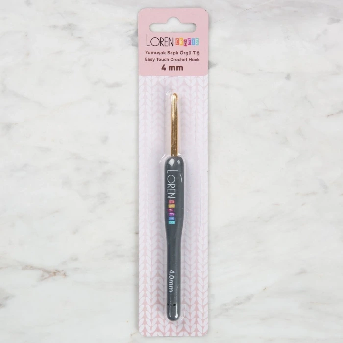 Loren Crafts Altın Uçlu Yumuşak Saplı Yün Tığ LRN